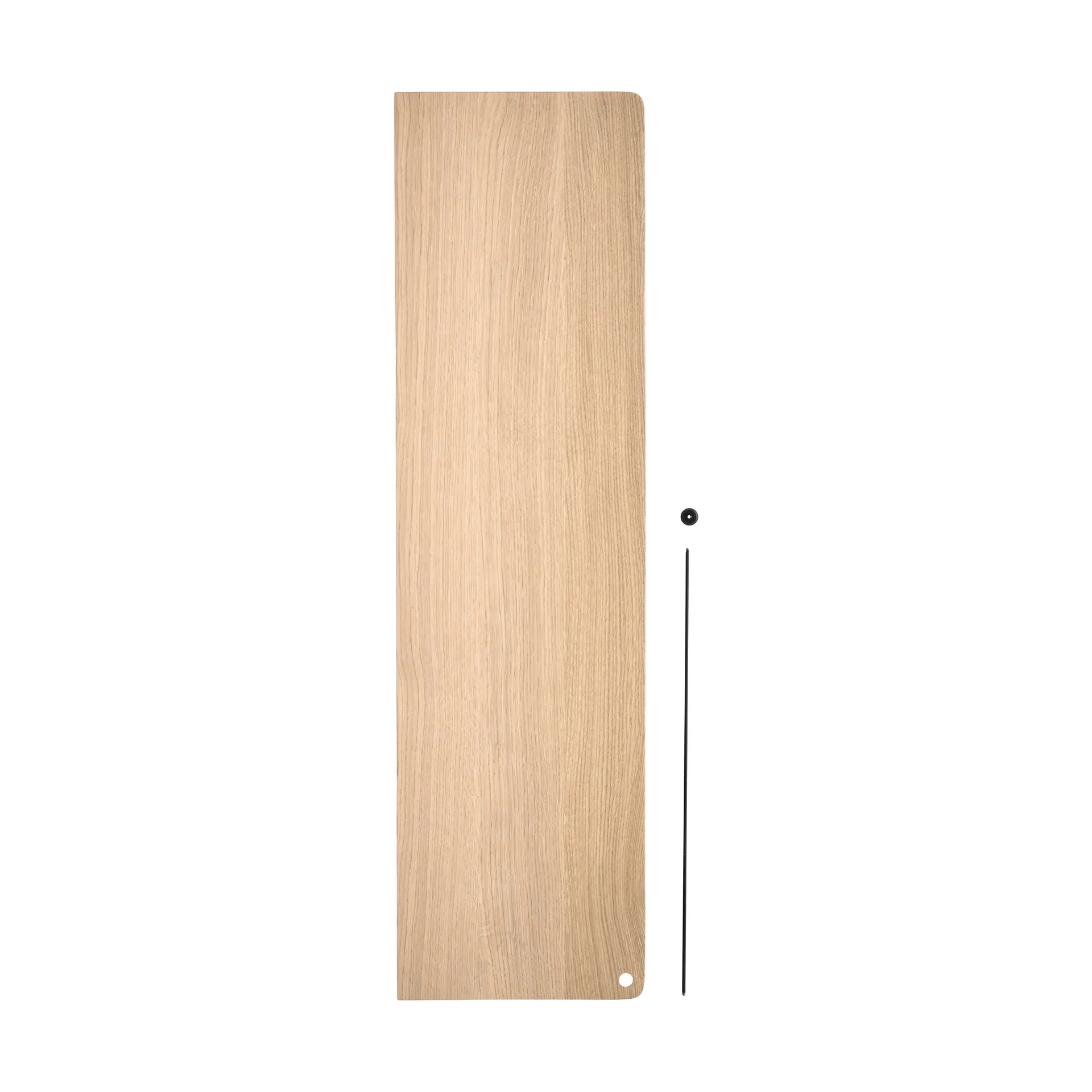 Stedge Add-on shelf, White-pigmented oak-black, 80 cm Woud
