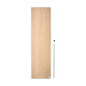 Stedge Add-on shelf - White-pigmented oak-black, 80 cm - Woud