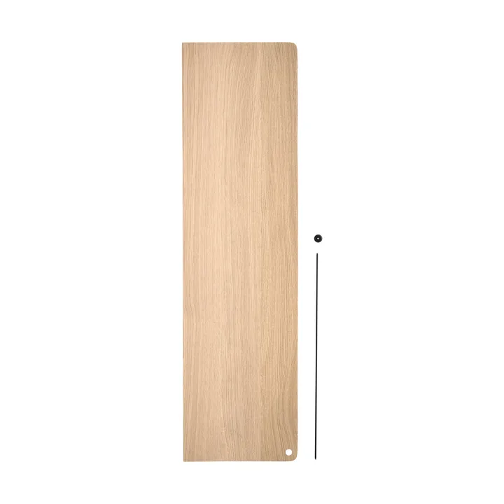Stedge Add-on shelf - White-pigmented oak-black, 80 cm - Woud