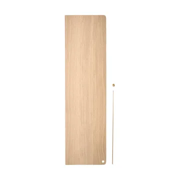 Stedge Add-on shelf - White-pigmented oak-brass, 80 cm - Woud