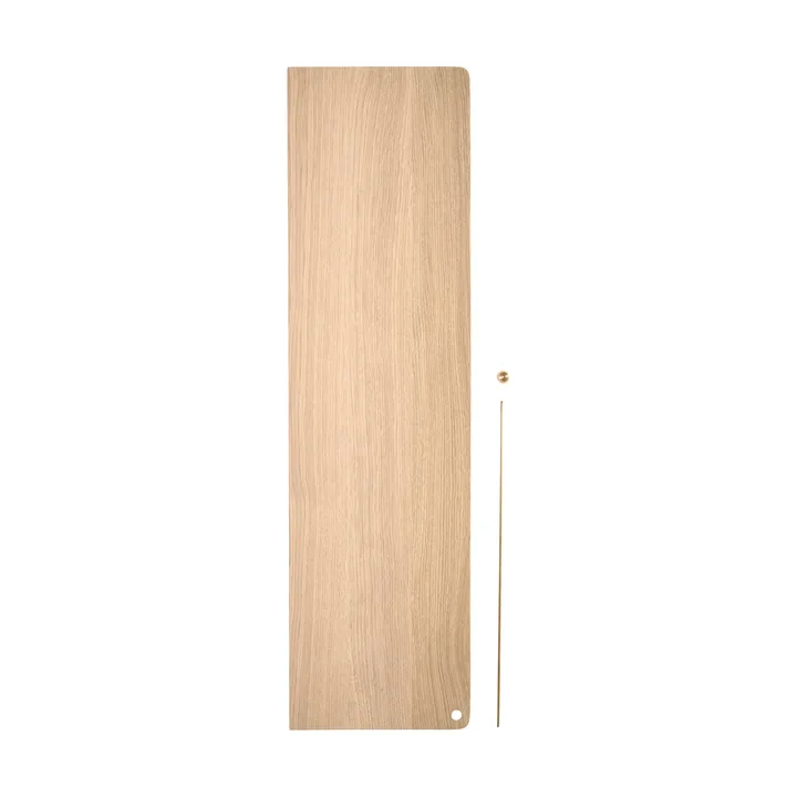 Stedge Add-on shelf - White-pigmented oak-brass - Woud