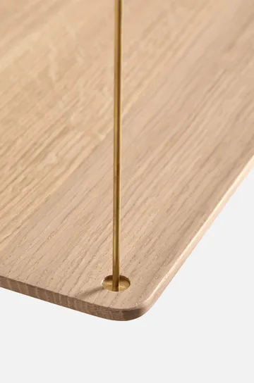 Stedge Add-on shelf - White-pigmented oak-brass - Woud