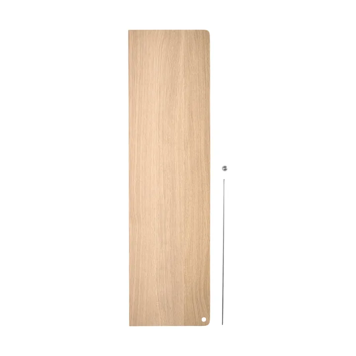 Stedge Add-on shelf - White-pigmented oak-brushed steel - Woud