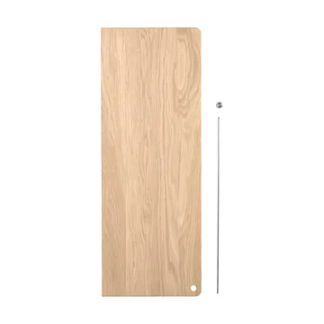 Stedge Add-on shelf - White-pigmented oak-brushed steel - Woud