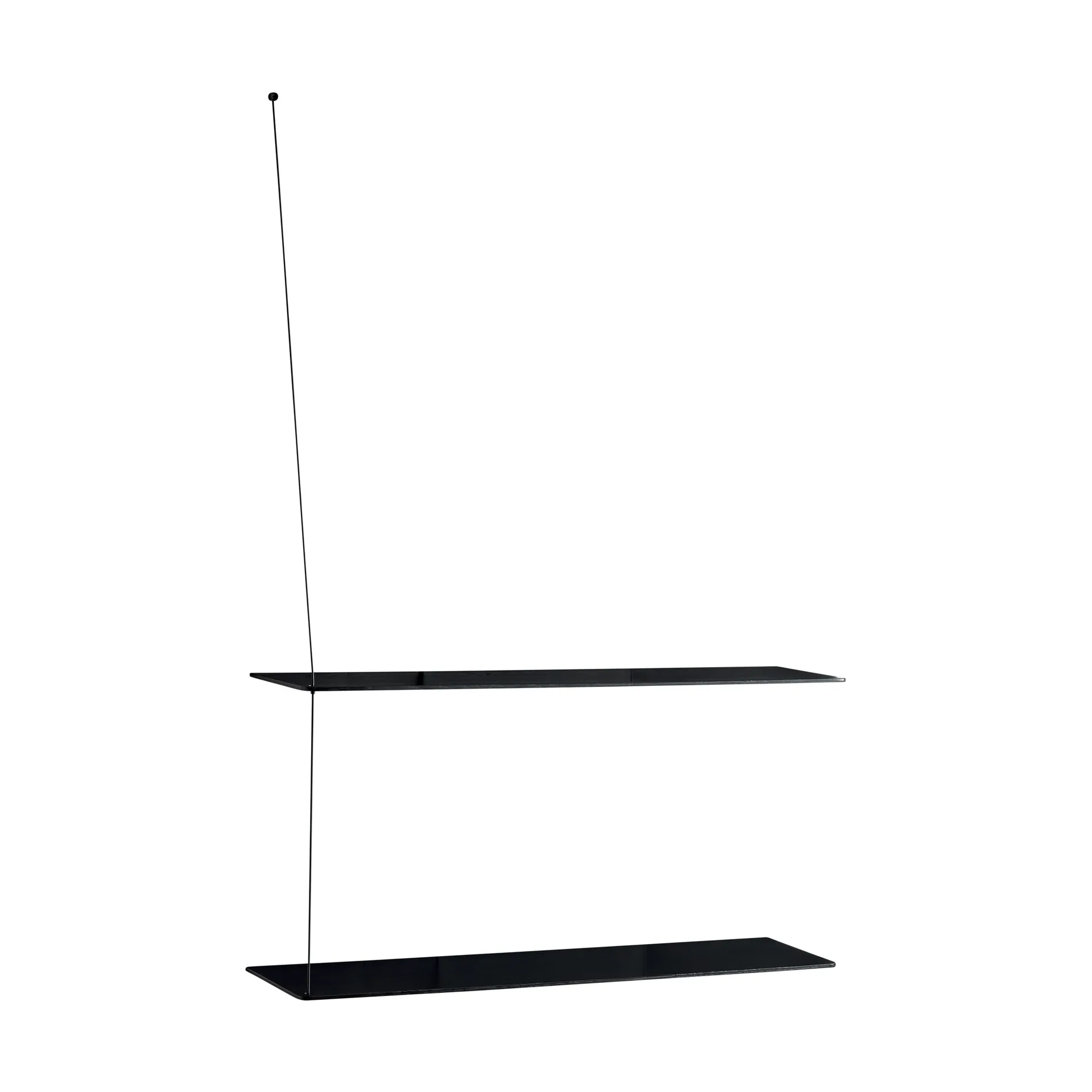 Stedge shelf, Black oak, 80 cm, 2 shelves Woud Stedge shelf, Black oak, 80 cm, 2 shelves Woud