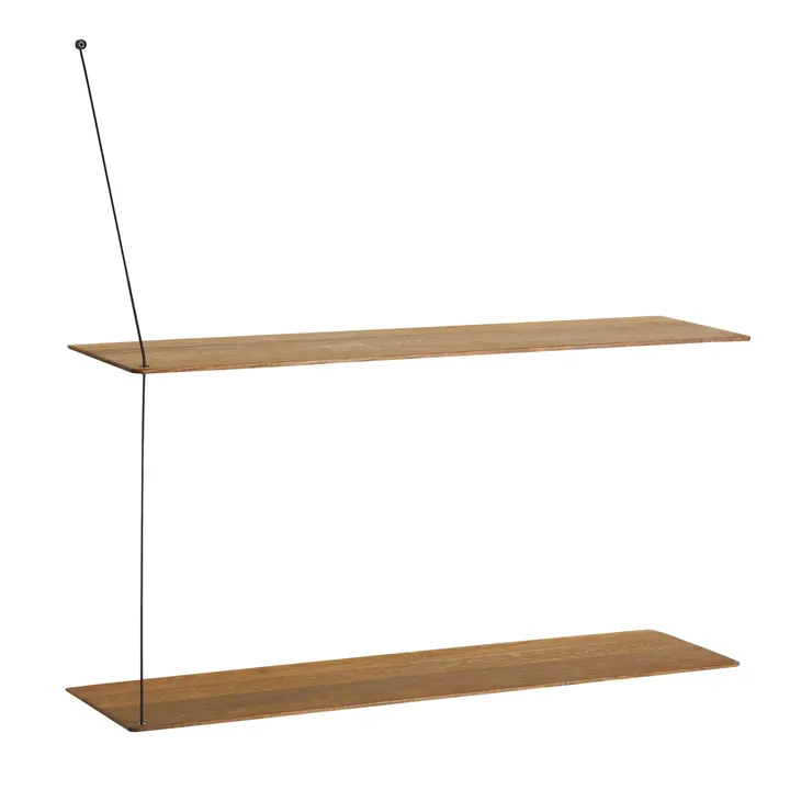 Stedge shelf - Smoked oak, 80 cm - Woud