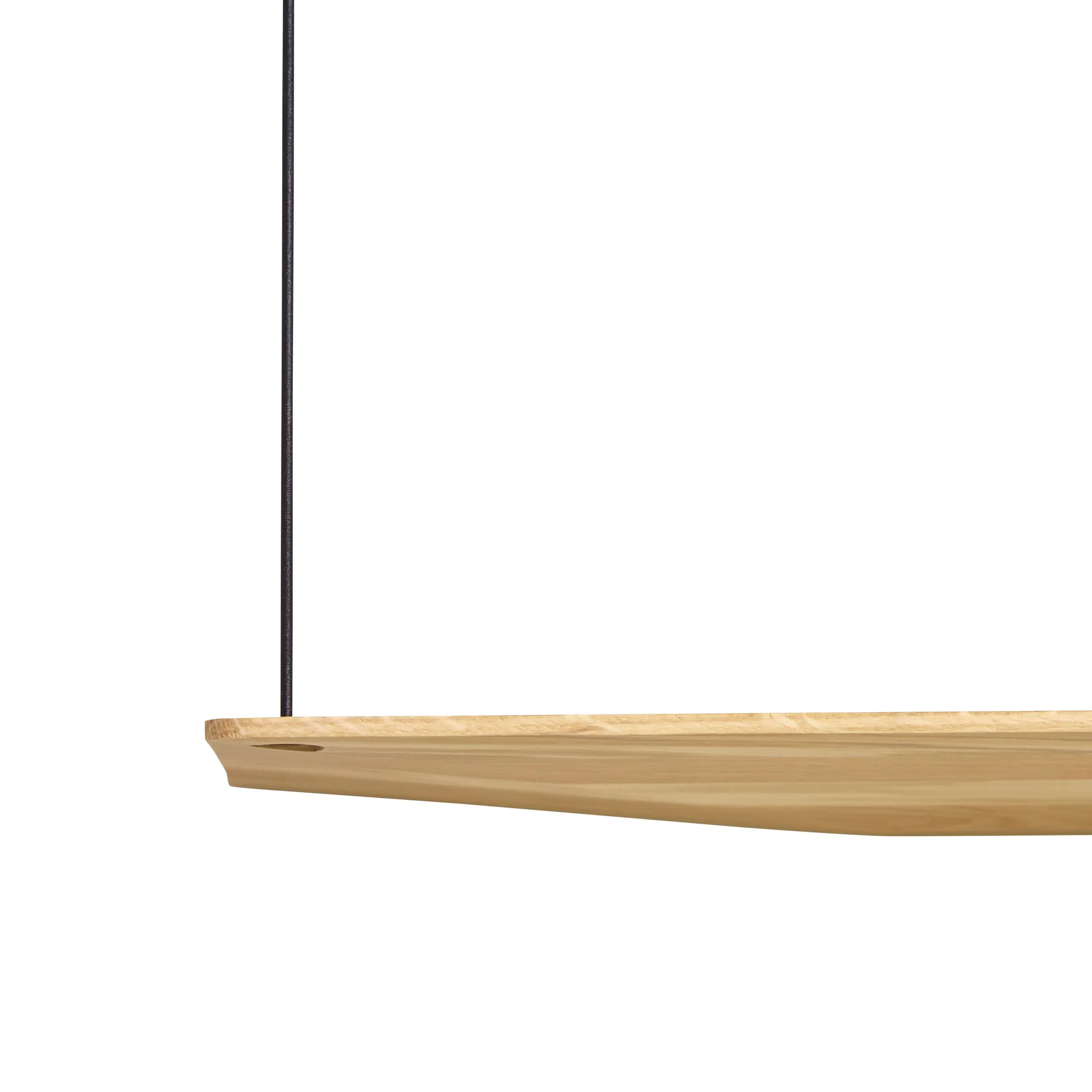 Stedge shelf, White-pigmented oak, 80 cm Woud