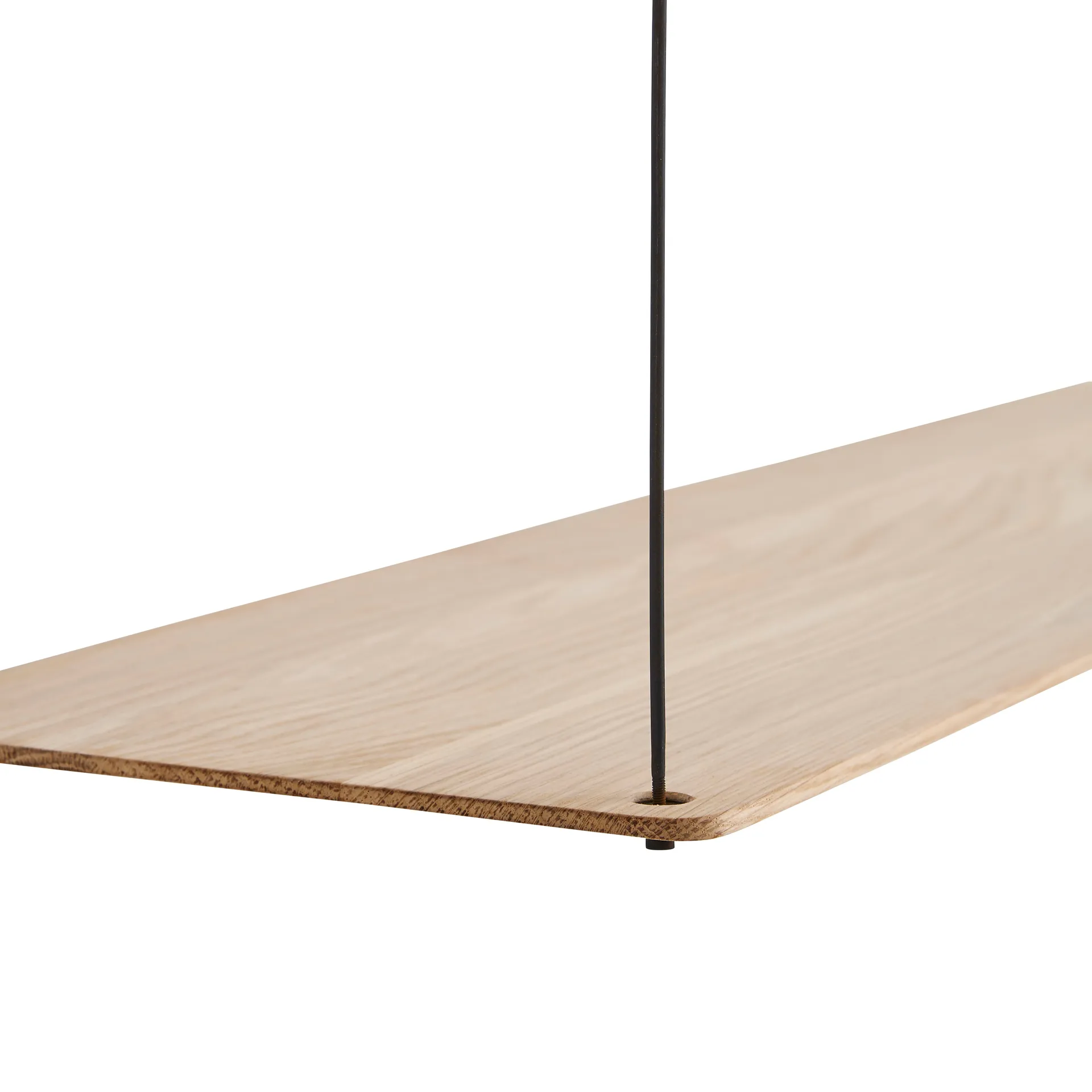 Stedge shelf, White-pigmented oak, 80 cm Woud