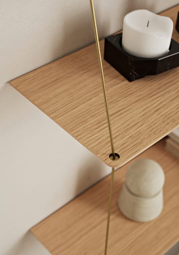 Stedge wall shelf 80 cm - Oak - Woud