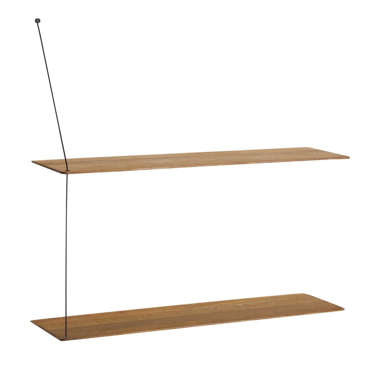 Stedge wall shelf 80 cm - Smoked oak - Woud