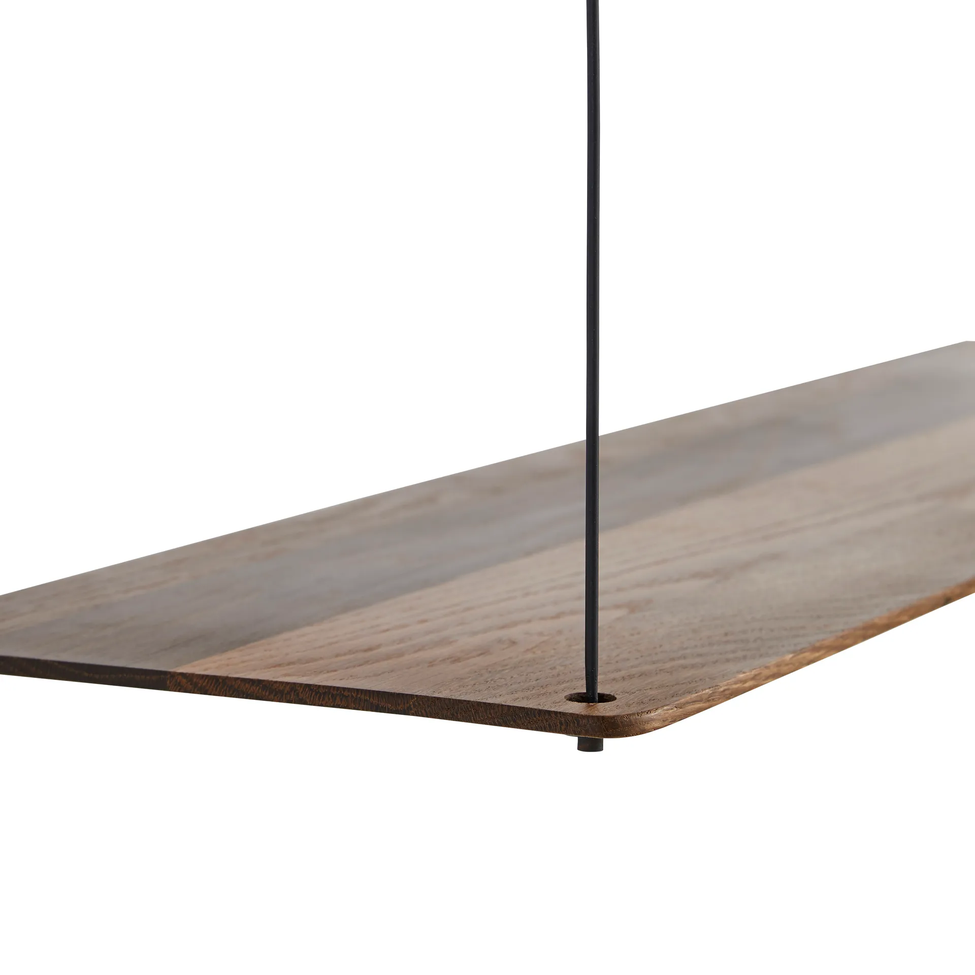Stedge wall shelf 80 cm, Smoked oak Woud