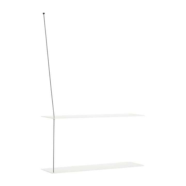 Stedge wall shelf 80 cm - White-painted oak - Woud