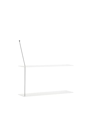 Stedge wall shelf 80 cm - White-painted oak - Woud