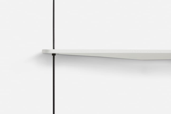 Stedge wall shelf 80 cm, White-painted oak Woud