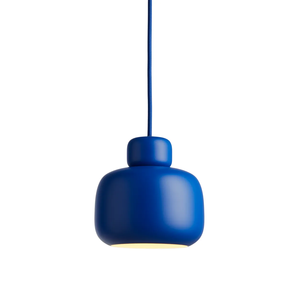Woud Stone ceiling lamp small Cobalt blue | Scandinavian Design | Pendant lamps | Blue