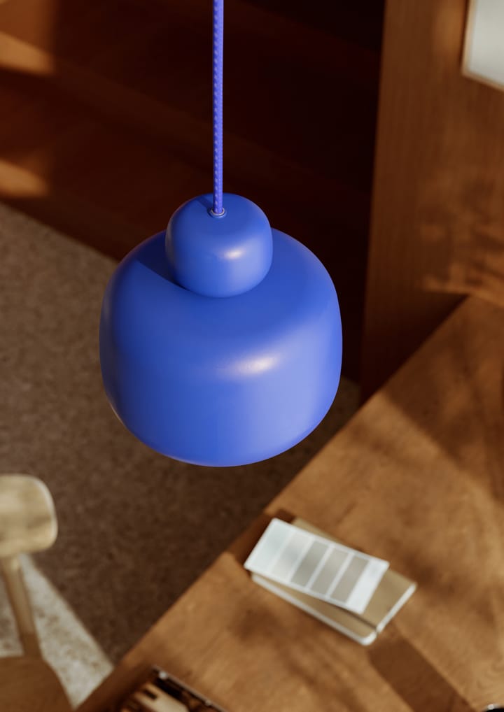 Stone ceiling lamp small, Cobalt blue Woud