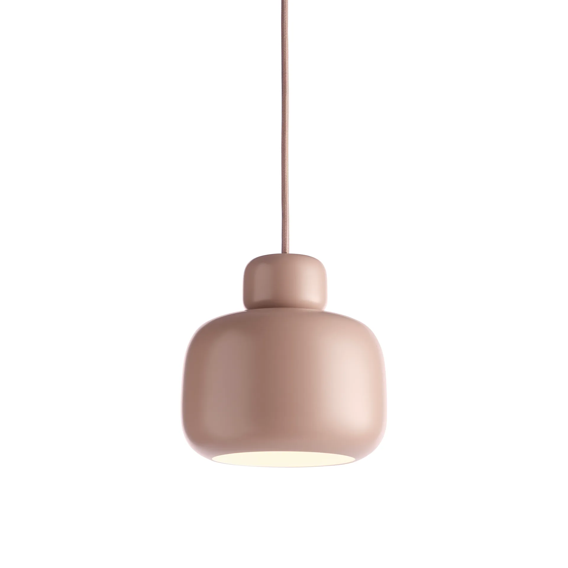 Stone ceiling lamp small, Dusty rose Woud