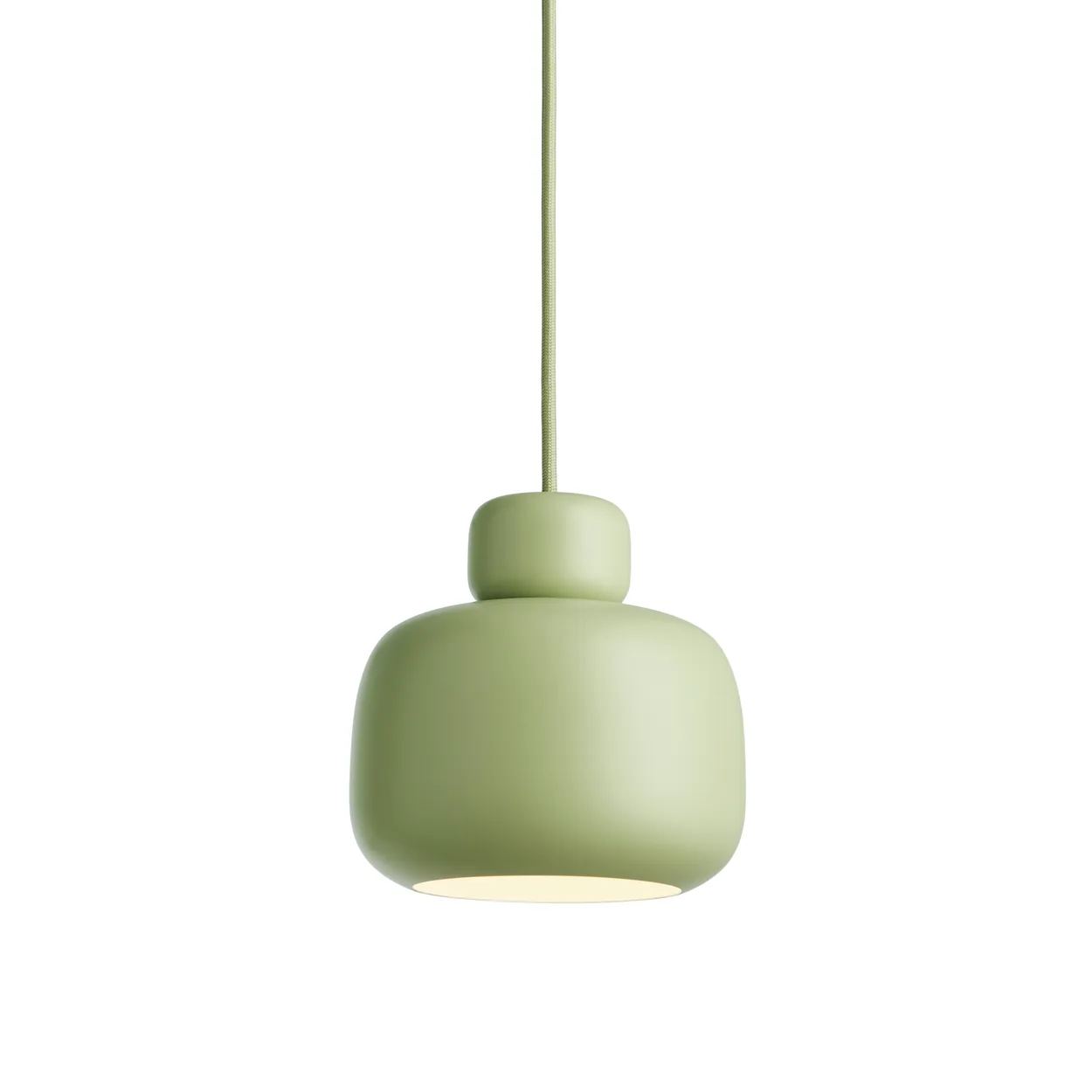 Woud Stone ceiling lamp small Matcha green | Scandinavian Design | Pendant lamps | Green