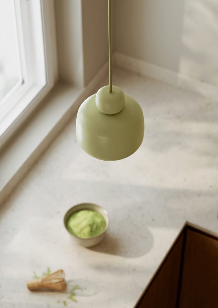 Stone ceiling lamp small, Matcha green Woud