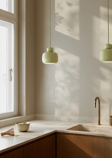 Stone ceiling lamp small - Matcha green - Woud