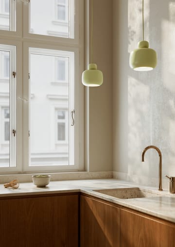 Stone ceiling lamp small - Matcha green - Woud