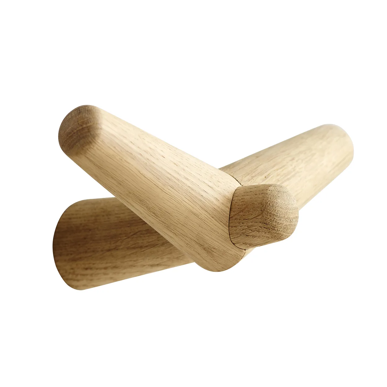 Woud Tail wing hook medium oak | Scandinavian Design | Clothes hooks & hangers | Brown