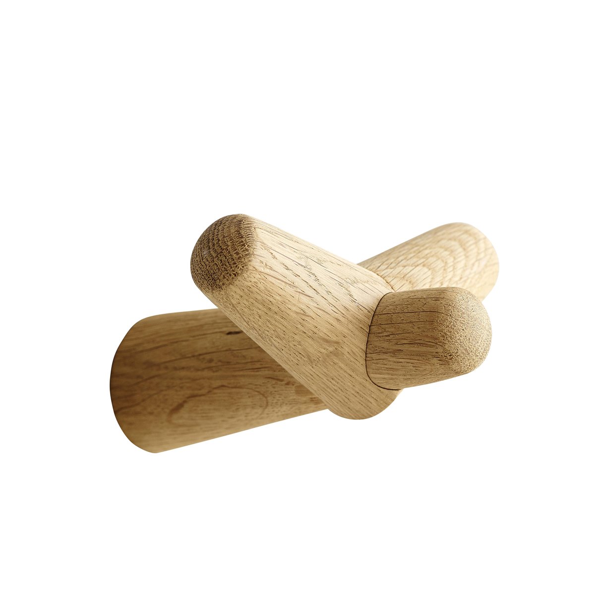 Woud Tail wing hook small oak | Scandinavian Design | Clothes hooks & hangers | Brown