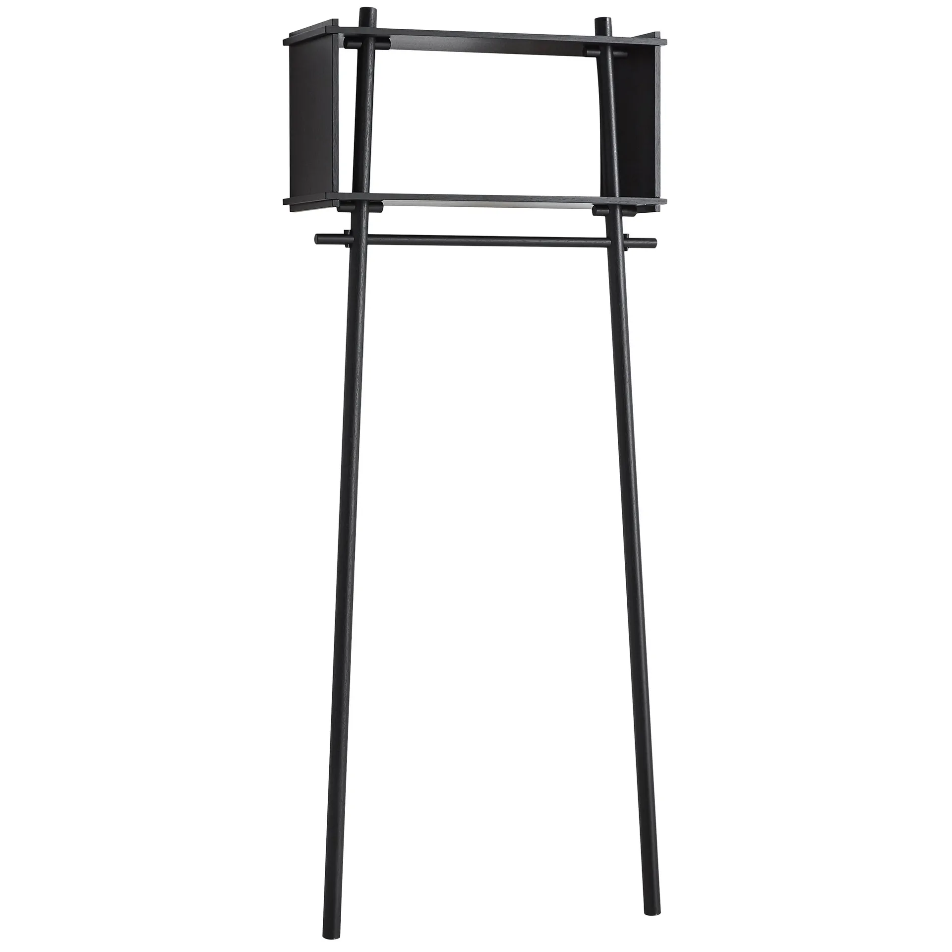 Tojbox hanger, Black lacquered oak Woud