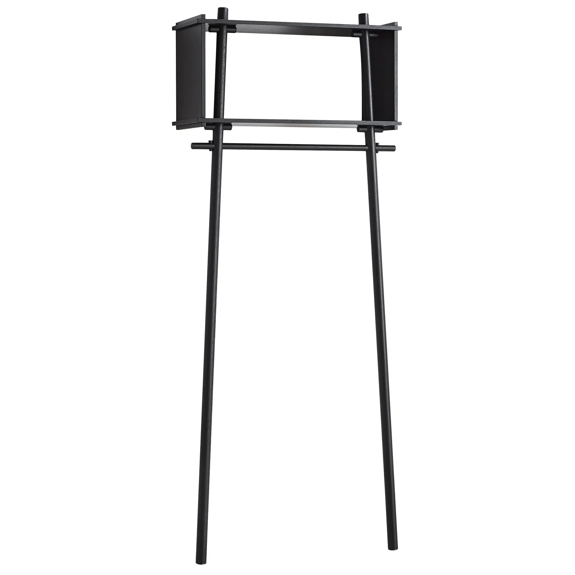 Tojbox hanger, Black lacquered oak Woud