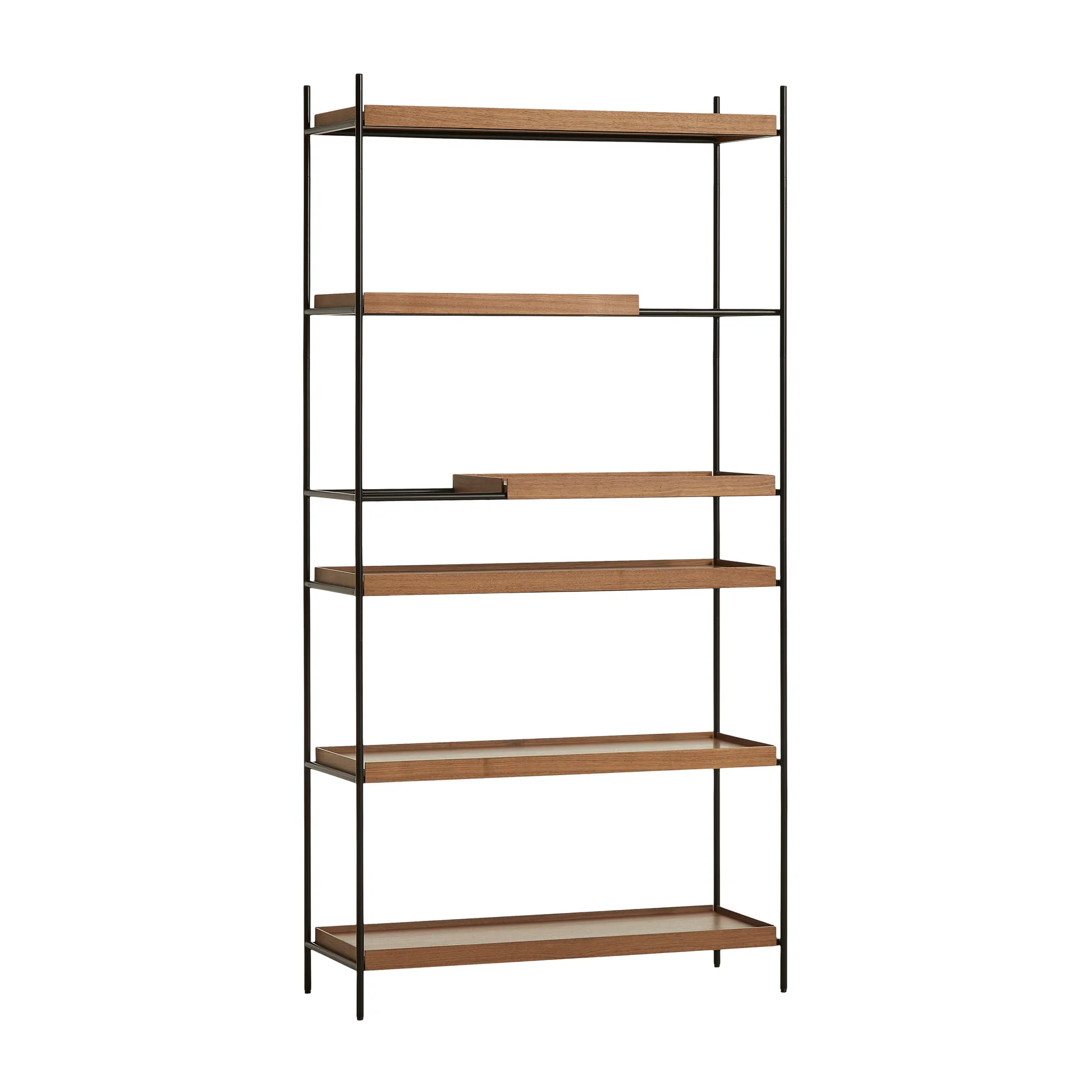 Tray shelf high walnut , 100x201 cm, Style 1 Woud