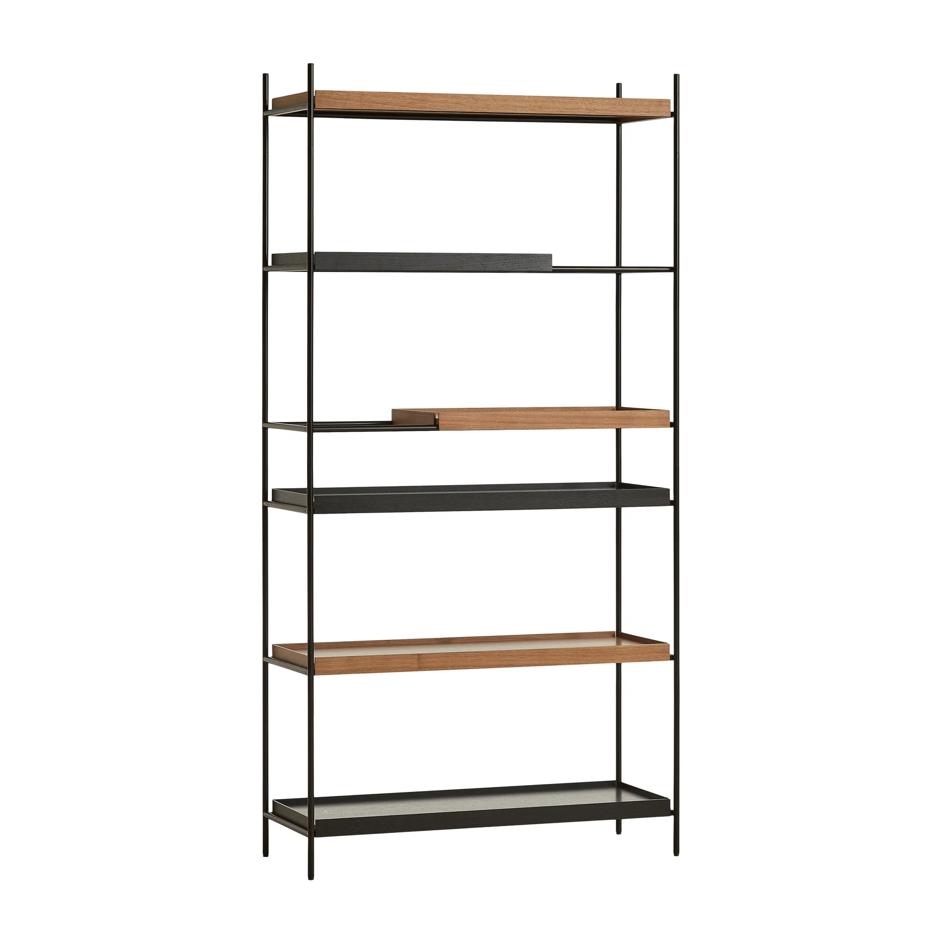 Tray shelf high walnut , 100x201 cm, Style 2 Woud