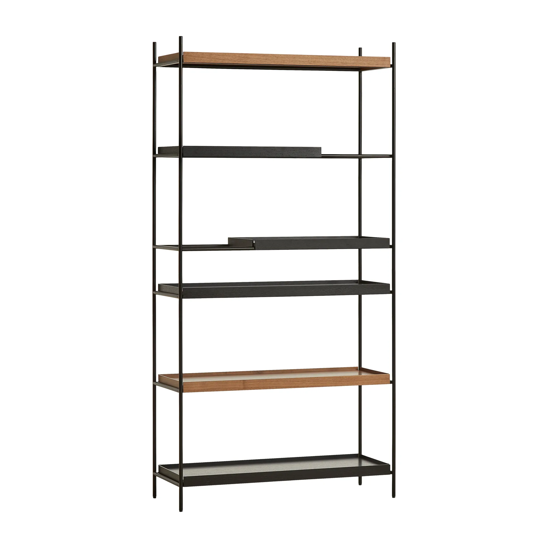 Tray shelf high walnut , 100x201 cm, Style 3 Woud