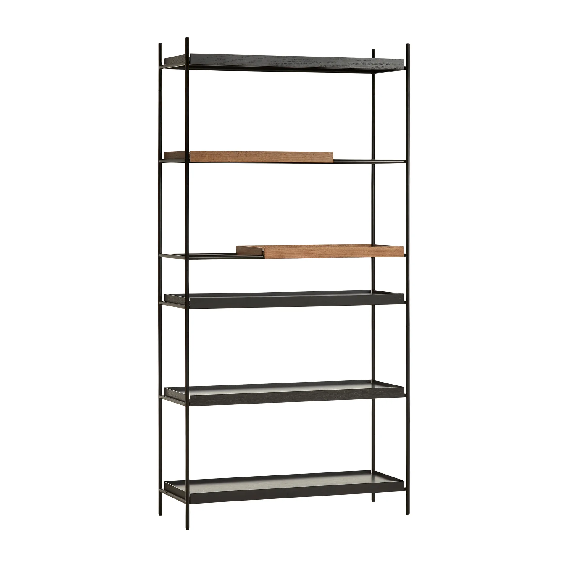 Tray shelf high walnut , 100x201 cm, Style 7 Woud