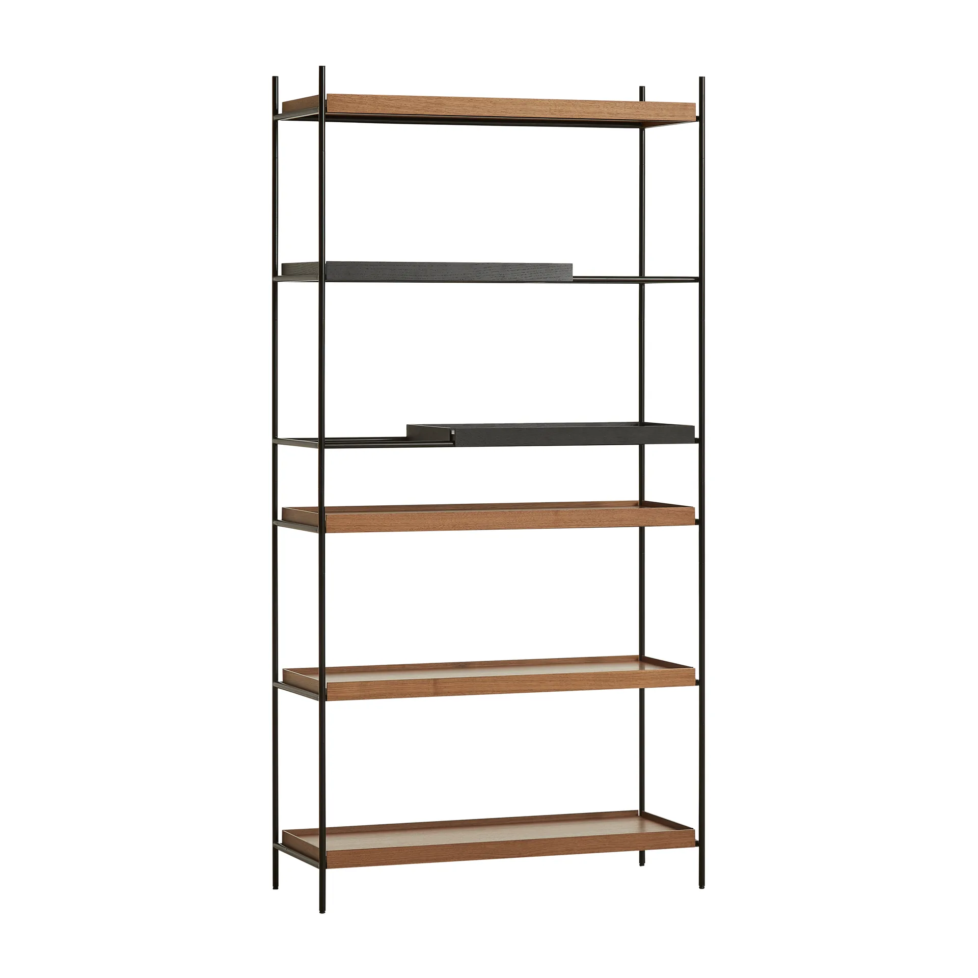 Tray shelf high walnut , 100x201 cm, Style 8 Woud