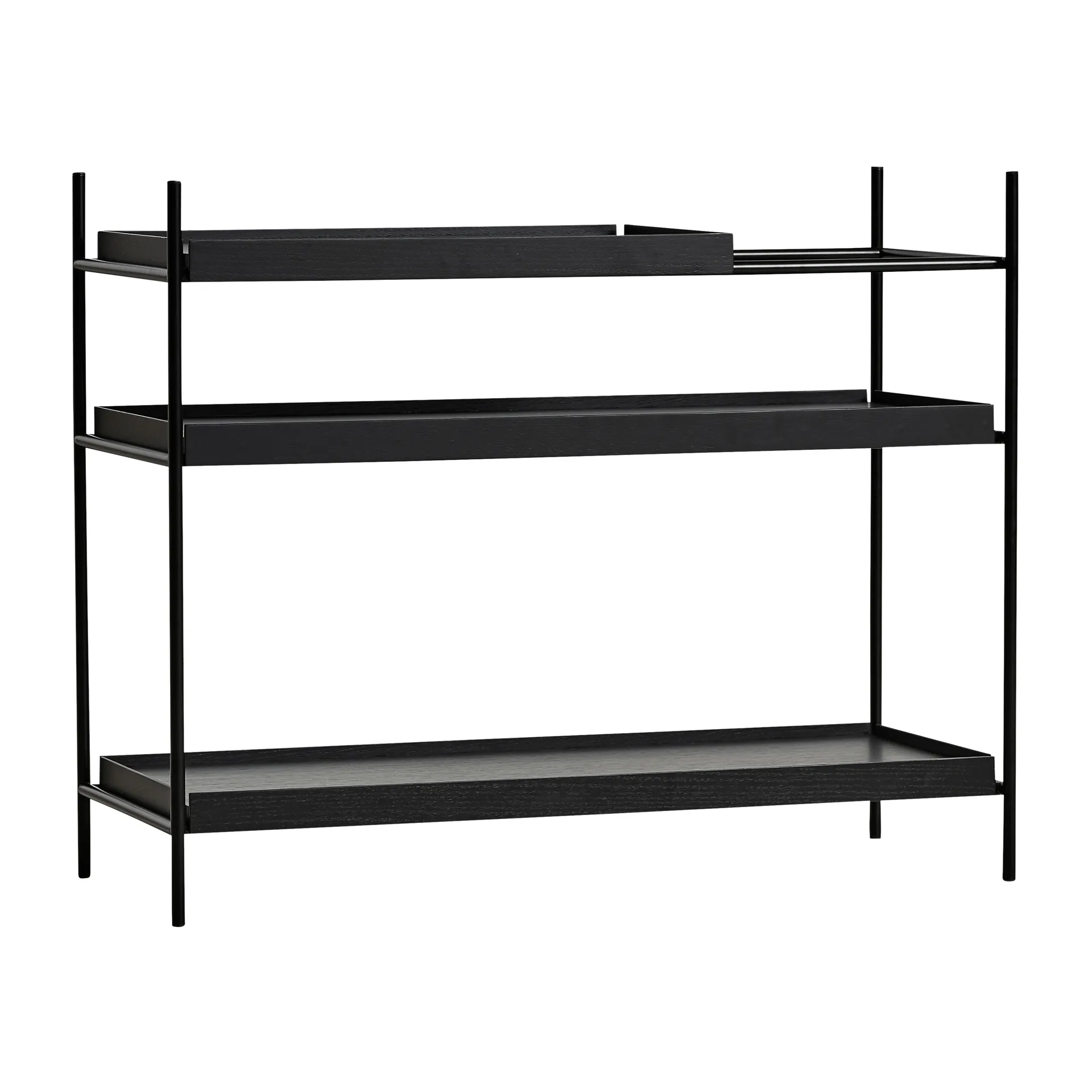 Tray shelf low oak, 80x100 cm, Style 2 Woud