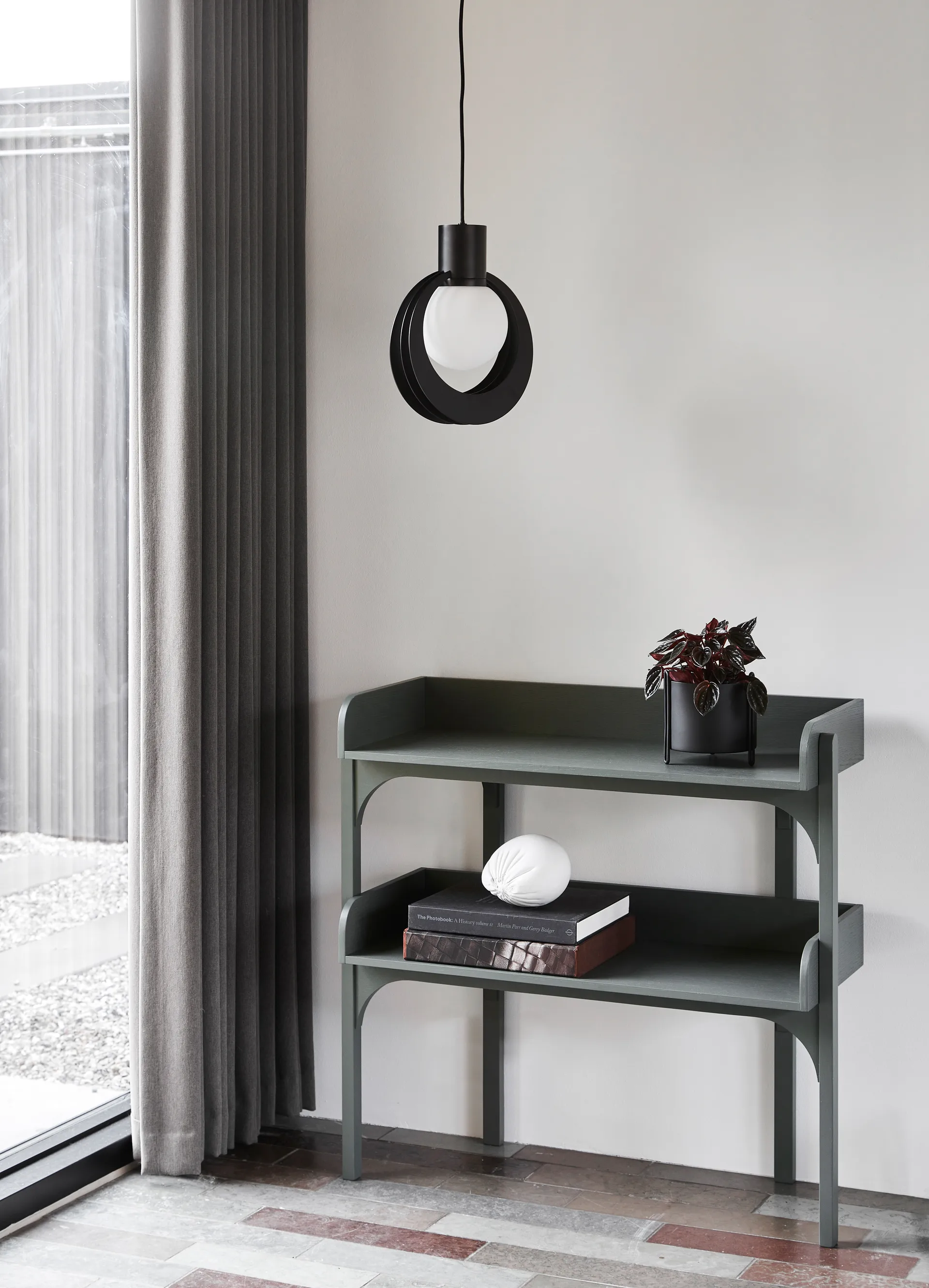 Utility shelf 82.5x84.5 cm, Dustry green Woud