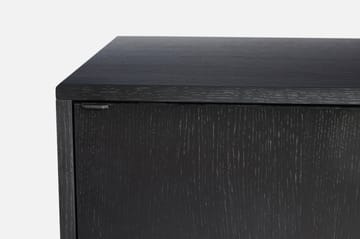 Virka media bench - Black - Woud