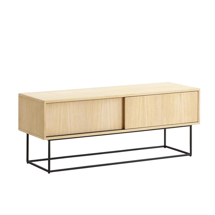 Virka media bench - Oak - Woud