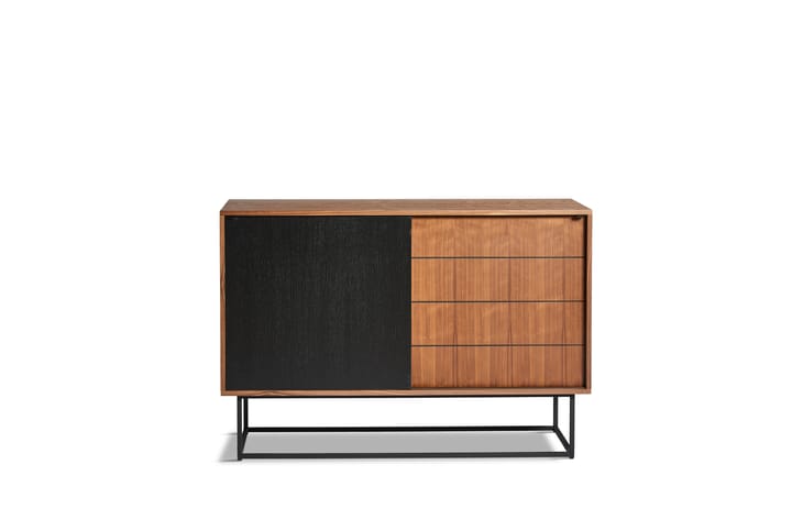 Virka side table, high 120 cm, Black-walnut Woud