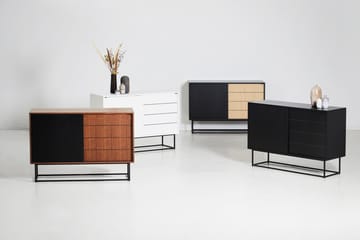 Virka side table, high 120 cm - Black-walnut - Woud