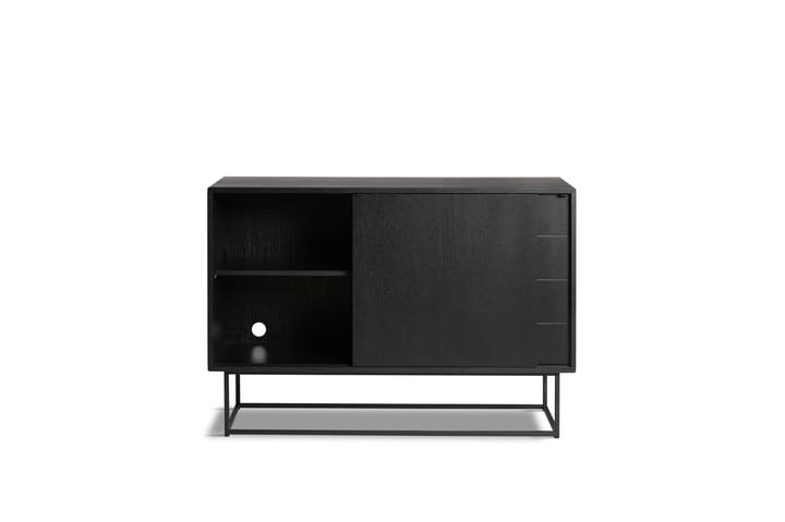 Virka side table, high 120 cm - Black - Woud