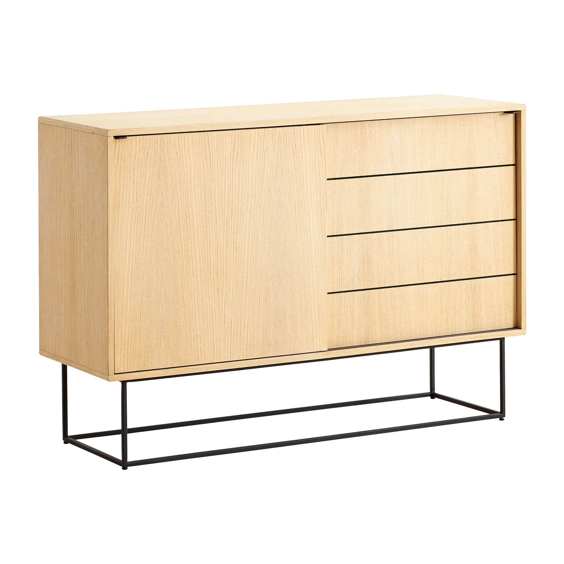 Virka side table, high 120 cm, Oak Woud