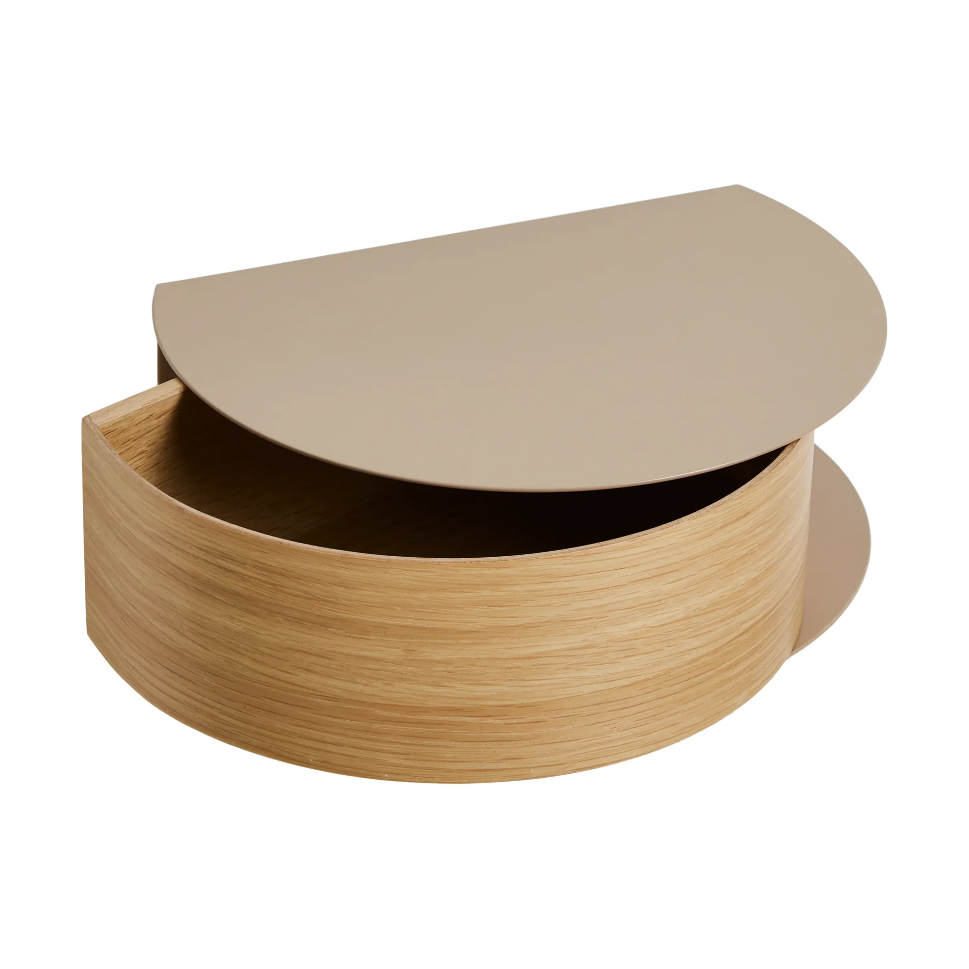 Wallie shelf, Beige-oak Woud