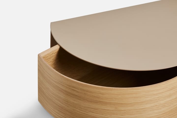 Wallie shelf, Beige-oak Woud