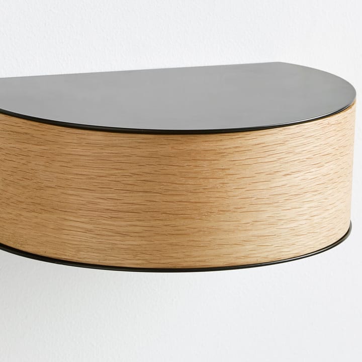 Wallie shelf - black. oak - Woud