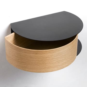 Wallie shelf - black. oak - Woud