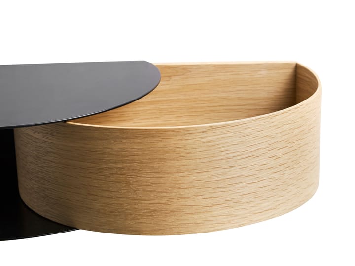 Wallie shelf - black. oak - Woud