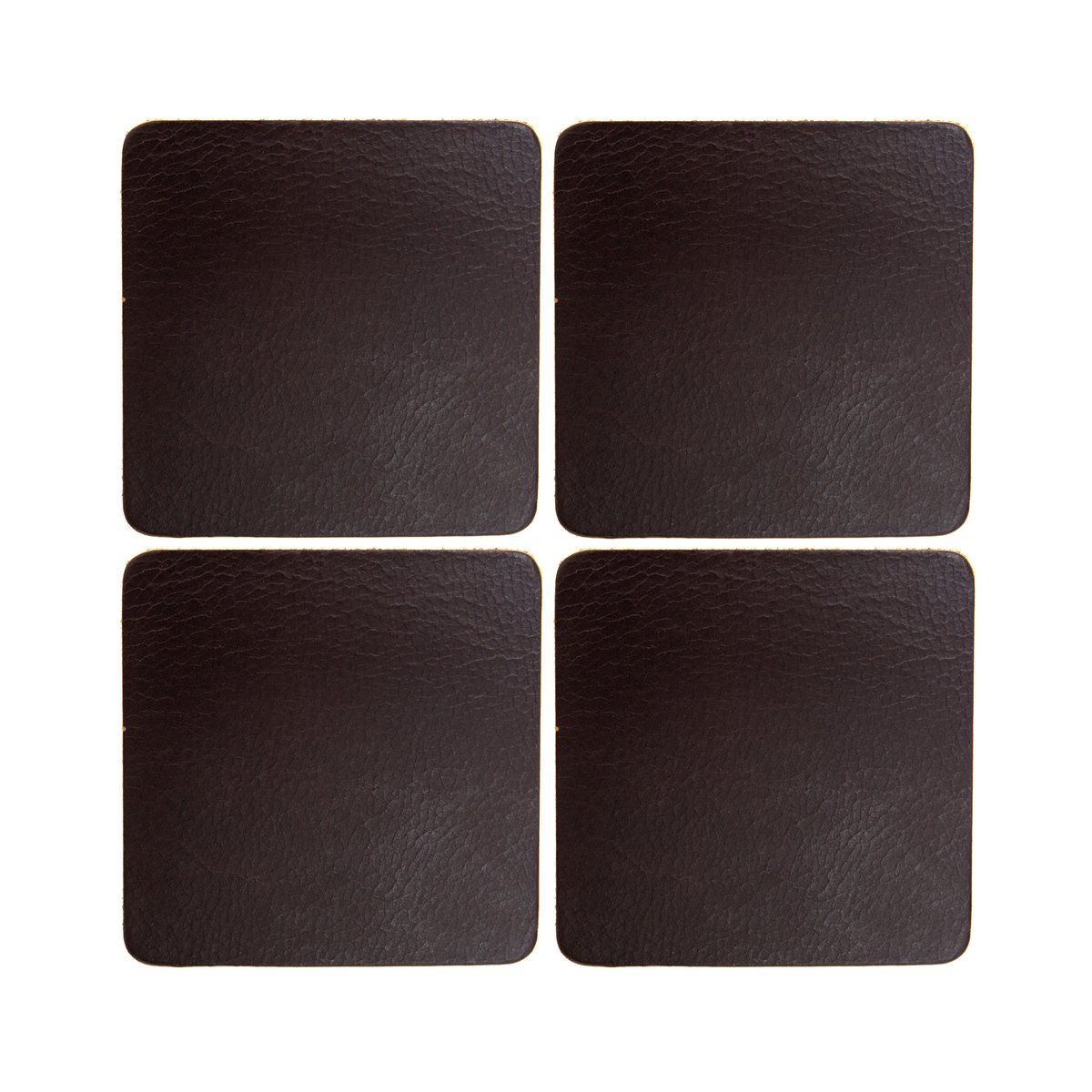 Xapron Cuba coaster 4-pack Brown | Scandinavian Design | Coasters | Brown