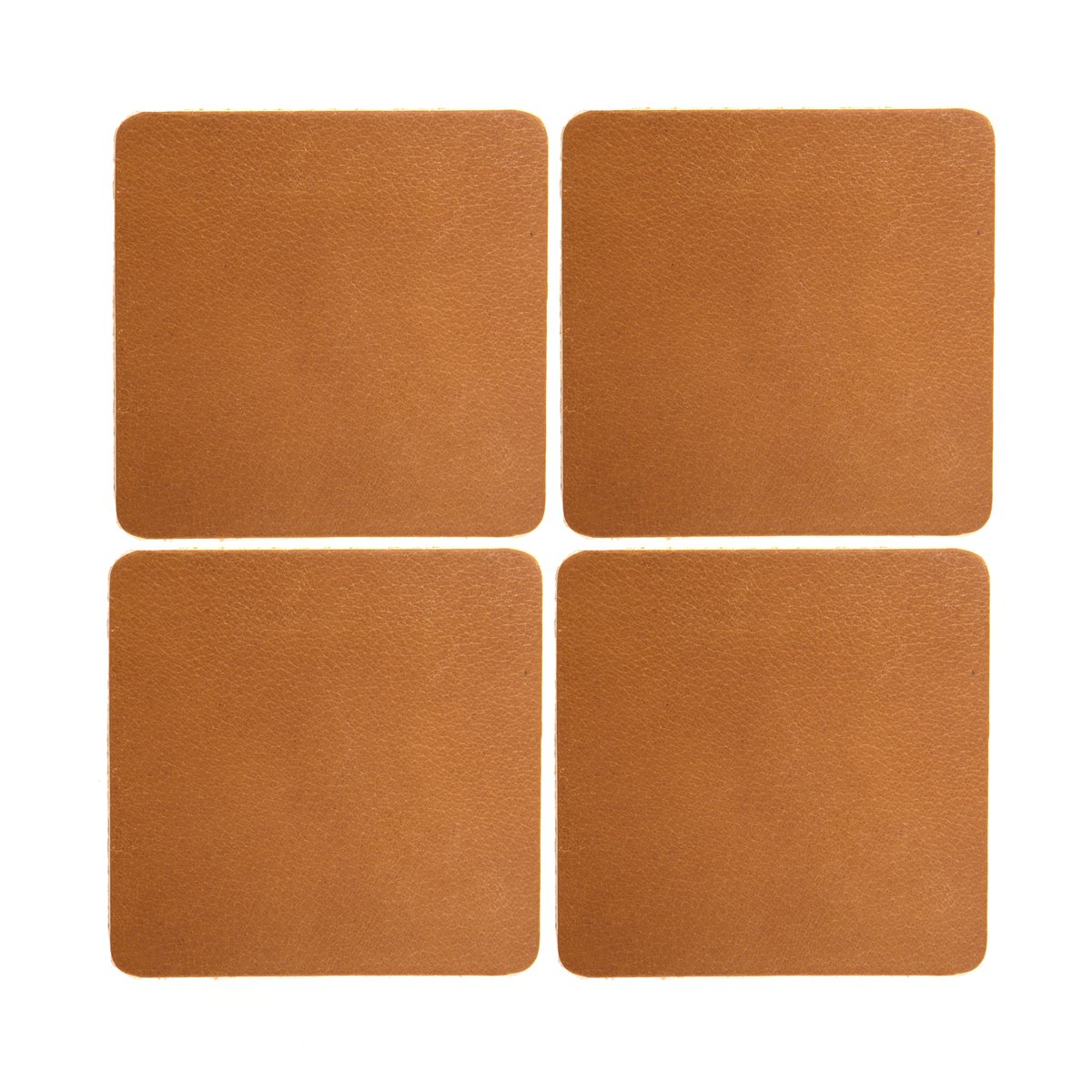 Xapron Cuba coaster 4-pack Camel | Scandinavian Design | Coasters | Brown