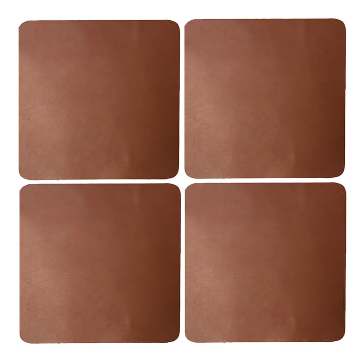 Cuba coaster 4-pack - Cognac - Xapron